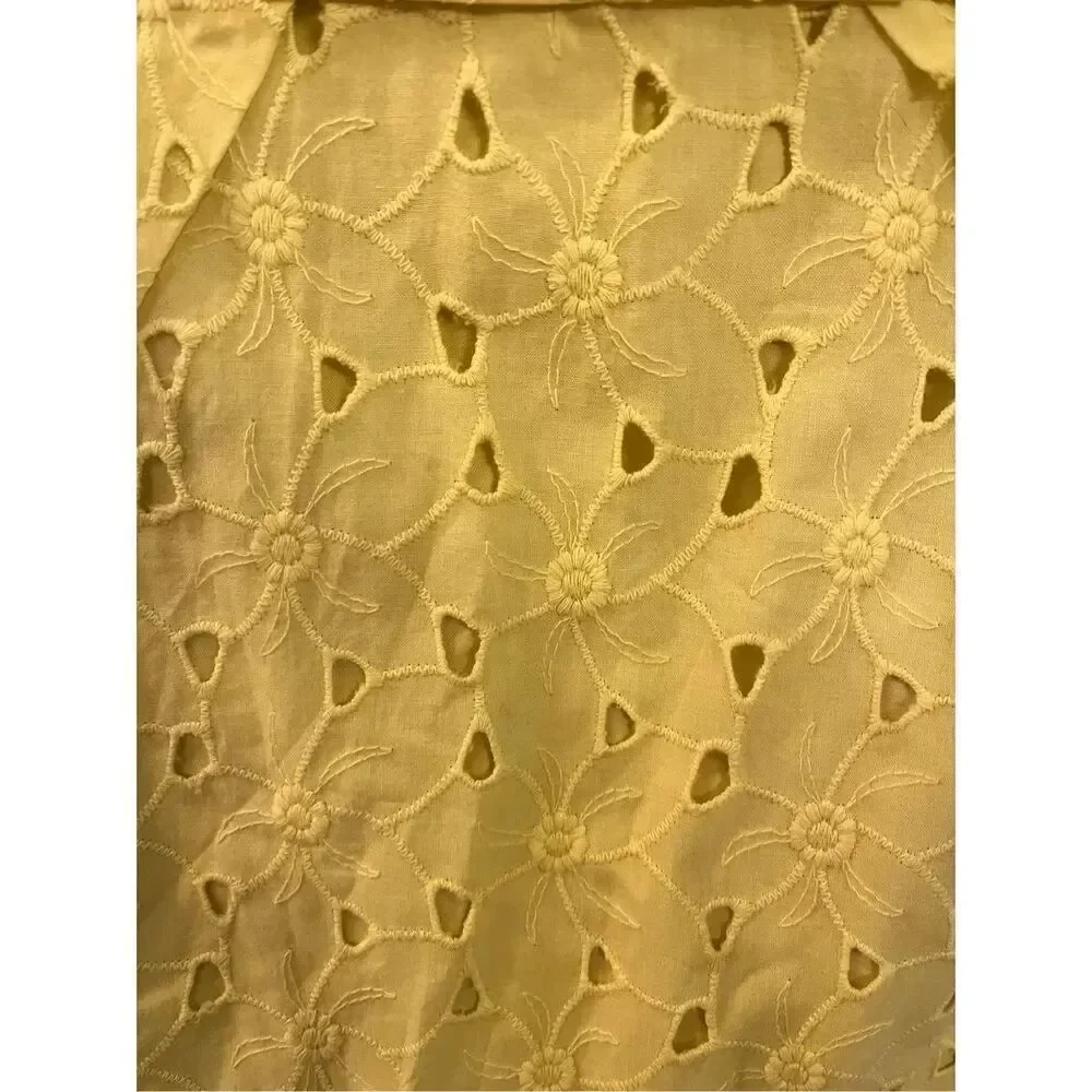 BB Dakota Yellow Daffodil Crumb Catcher Strapless Mini Dress sz 8 NWT